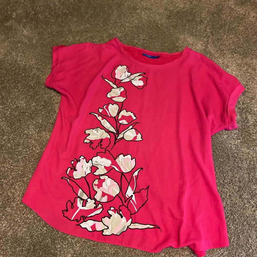 Floral Pink Top- Apt 9